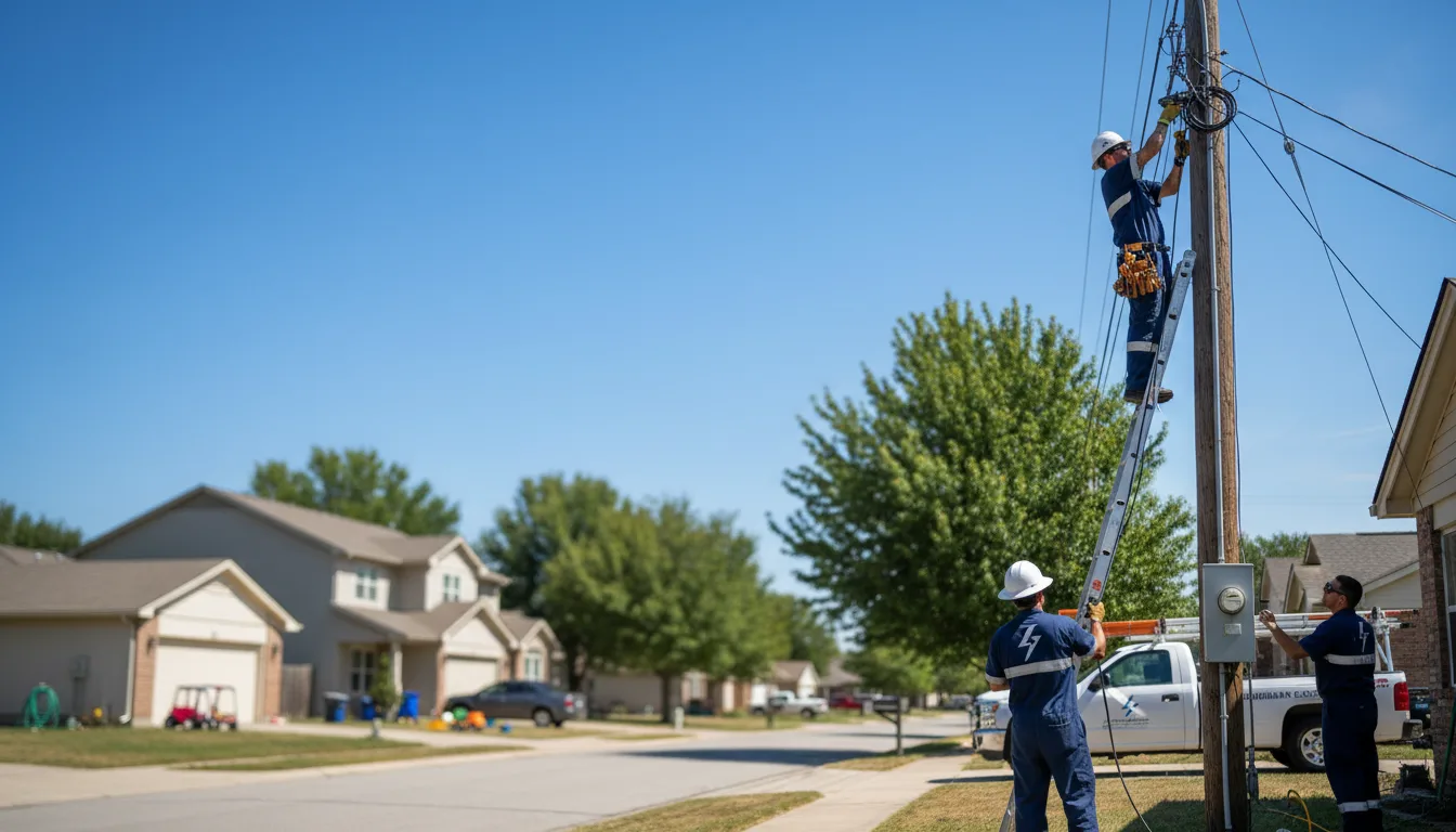 Residential electrician providing installation services in Roopville, GA